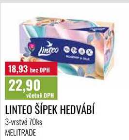 LINTEO ŠÍPEK HEDVÁBÍ 3-vrstvé 70ks MELITRADE 
