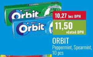 ORBIT Peppermint, Spearmint, 10 pcs 