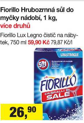 Fiorillo Hrubozrnná sůl do myčky nádobí, 1 kg