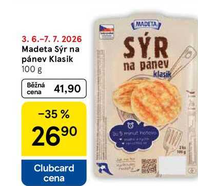 Madeta Sýr na pánev Klasik, 100 g 
