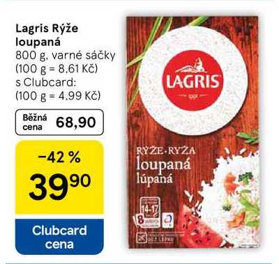 Lagris Rýže loupaná, 800 g