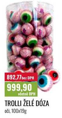 TROLLI ŽELÉ DÓZA oči, 100x19g