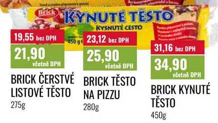 BRICK KYNUTÉ TĚSTO 450g 