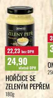 HOŘČICE SE ZELENÝM PEPŘEM 180g