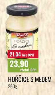 HOŘČICE S MEDEM 260g