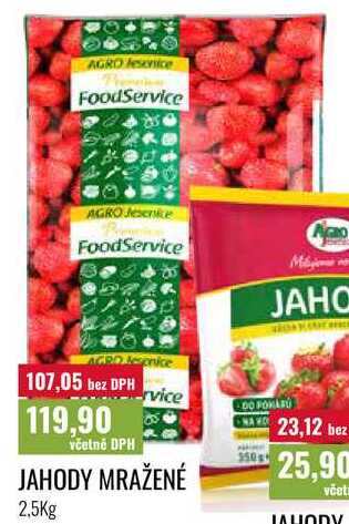 JAHODY MRAŽENÉ 350g/2,5Kg