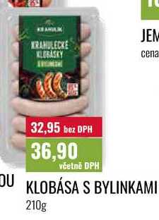 KLOBÁSA S BYLINKAMI 210g  