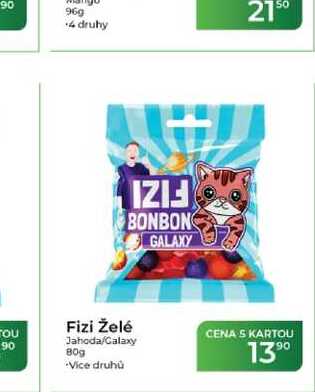 Fizi Želé Jahoda/Calaxy 80g