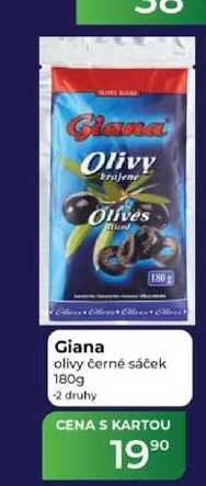 Giana olivy černé sáček 180g