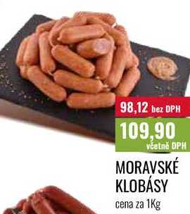 MORAVSKÉ KLOBÁSY cena za 1Kg