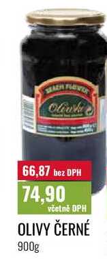 OLIVY ČERNÉ 900g