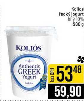 Kolios řecký jogurt bilý 10% 500 g