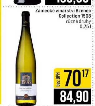 Zámecké vinařství Bzenec Collection 1508 různé druhy 0.75l