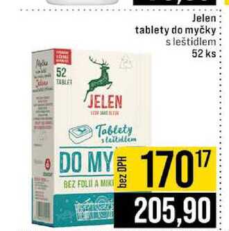 Jelen tablety do myčky s leštidlem 52 ks