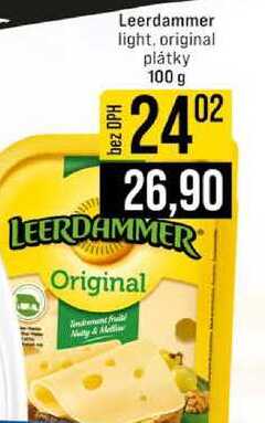 Leerdammer light, original plátky 100 g 