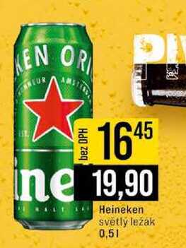 Heineken světlý ležák 0,5l