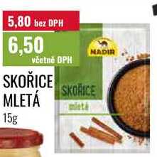SKOŘICE MLETÁ 15g 