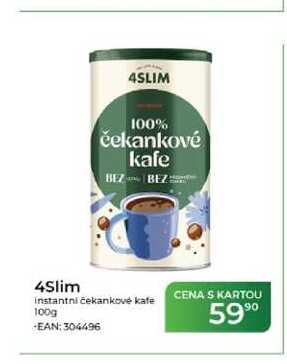 4Slim instantní čekankové kafe 100g
