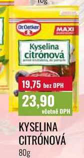 KYSELINA CITRÓNOVÁ 80g