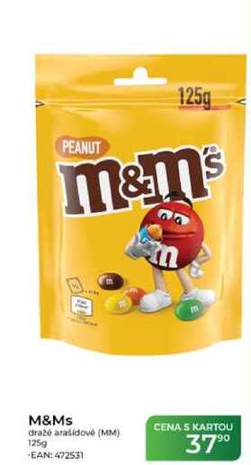 M&Ms dražé arašídové 125g