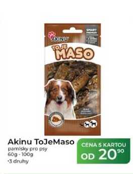 Akinu ToJeMaso pamlsky pro psy 60g-100g