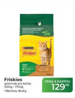 Friskies grannule pro kočky 1500g-1700g