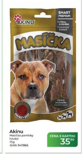 Akinu Masíčka pamlsky hovězí 75g