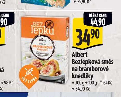 Albert Bezlepková směs na bramborové knedlíky 300 g