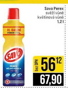Savo Perex svěží vůně květinová vůně 1.2l