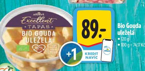   Bio Gouda uleželá 120 g  
