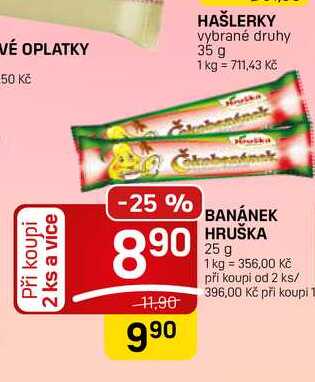 BANÁNEK HRUŠKA 25 g