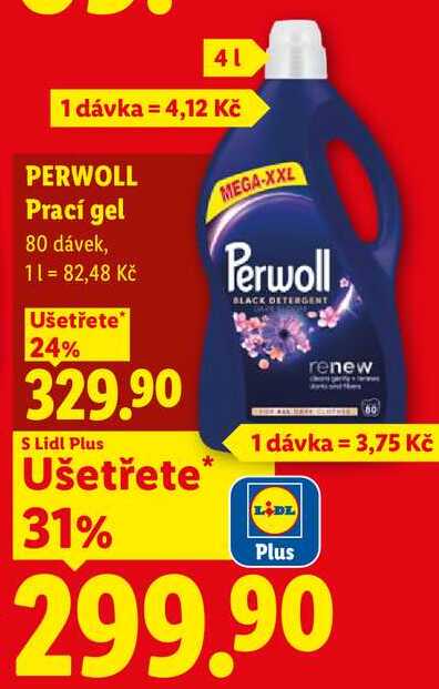 PERWOLL Prací gel, 80 dávek