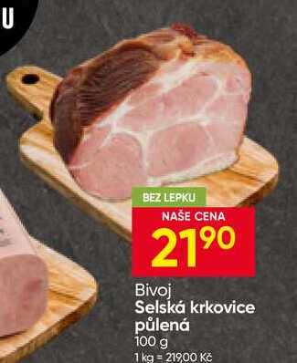 Bivoj Selská krkovice půlená 100 g
