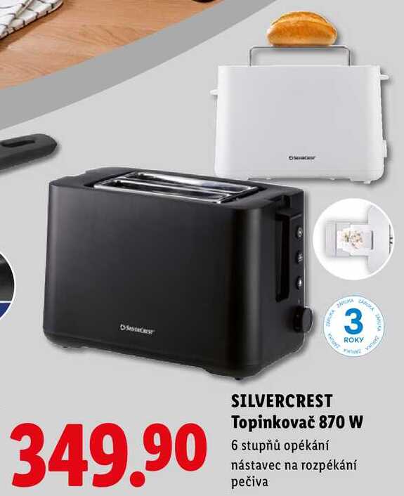 SILVERCREST Topinkovač 870 W