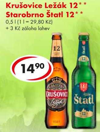 Starobrno Štatl 12, 0,5 l