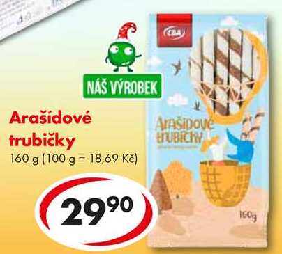 Arašídové trubičky, 160 g