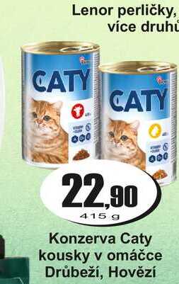 Konzerva Caty kousky v omáčce Drůbeží, Hovězí 415 g