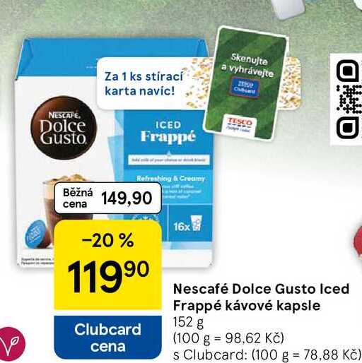Nescafé Dolce Gusto Iced Frappé kávové kapsle, 152 g  