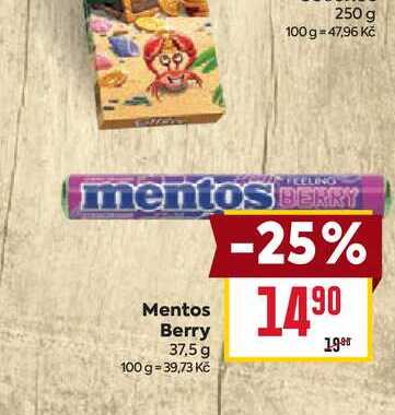 Mentos Berry 37,5 g