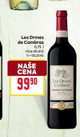 Les Ormes de Cambras 0,75l