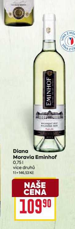 Diana Moravia Eminhof 0,75l