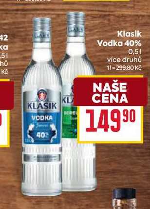 Klasik Vodka 40% 0,5l