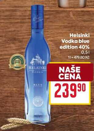 Helsinki Vodka blue edition 40% 0,5l