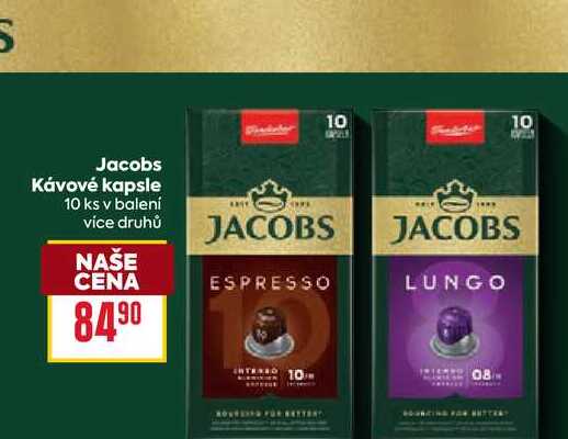 Jacobs Kávové kapsle 10 ks