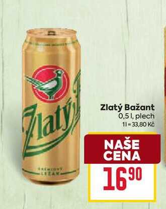 Zlatý Bažant 0,51, plech