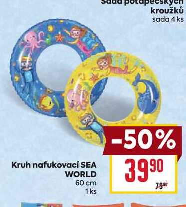 Kruh nafukovací SEA WORLD 60 cm 1 ks