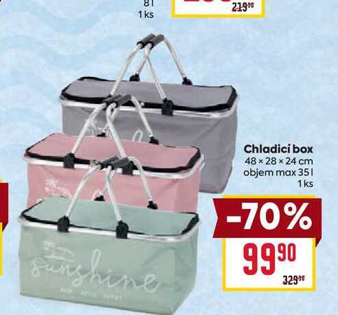 Chladicí box 48 x 28 x 24 cm objem max 35l