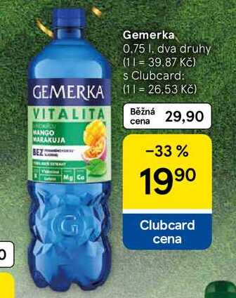 Gemerka, 0.75 l, dva druhy