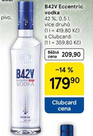 B42V Eccentric vodka 42%, 0.5 l