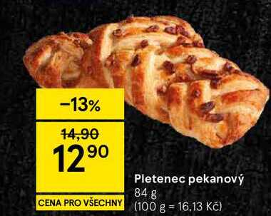 Pletenec pekanový, 84 g